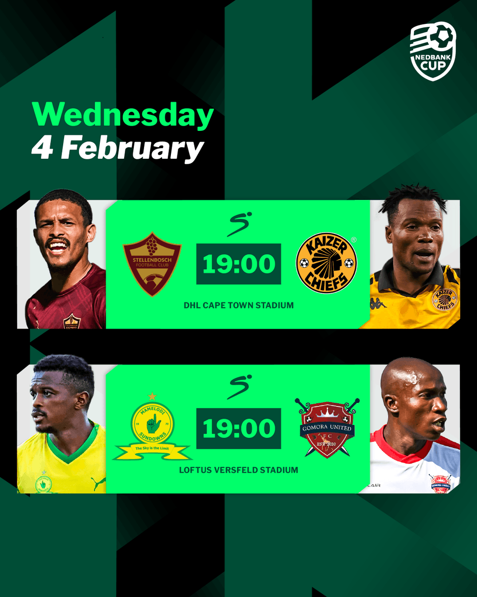 We are kickstarting the #NedbankCup Round of 32 with two bangers! 💥 Who will book their place into the next round? ⚽️