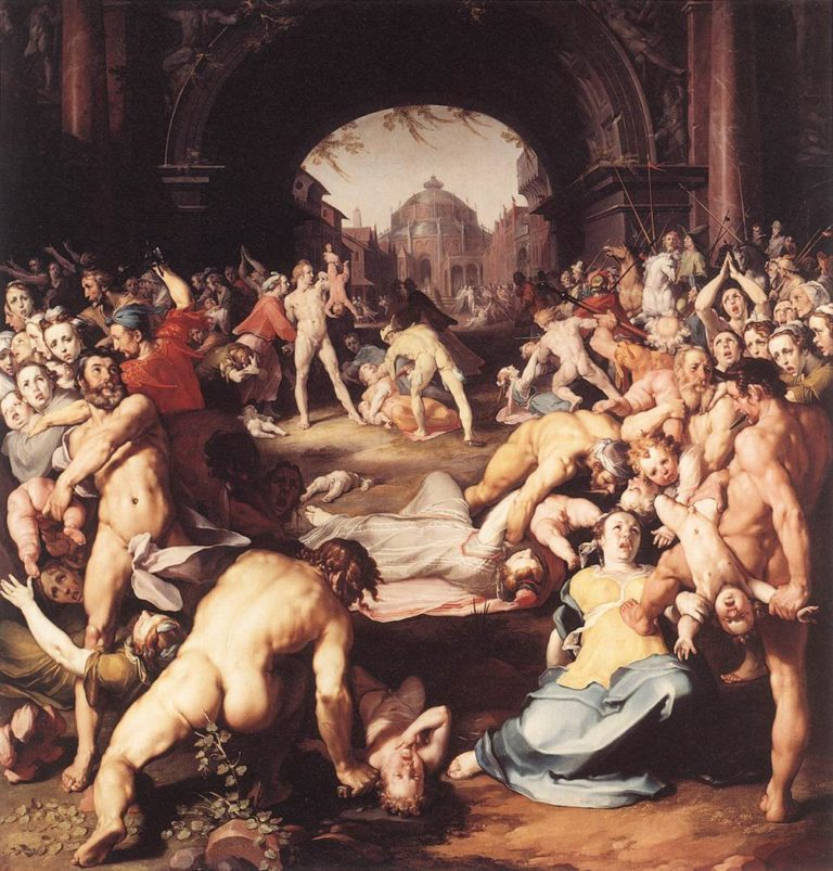 WillemD19118035's tweet photo. This is the Massacre of the Innocents painting referenced in the Epstein files.
Epstein ordered a reproduction of Cornelis Cornelisz van Haarlem's painting The Massacre of the Innocents (1591), depicting the massacre of baby boys ordered by Herod in an attempt to eliminate Jesus. https://t.co/ZXWuBUkuS9