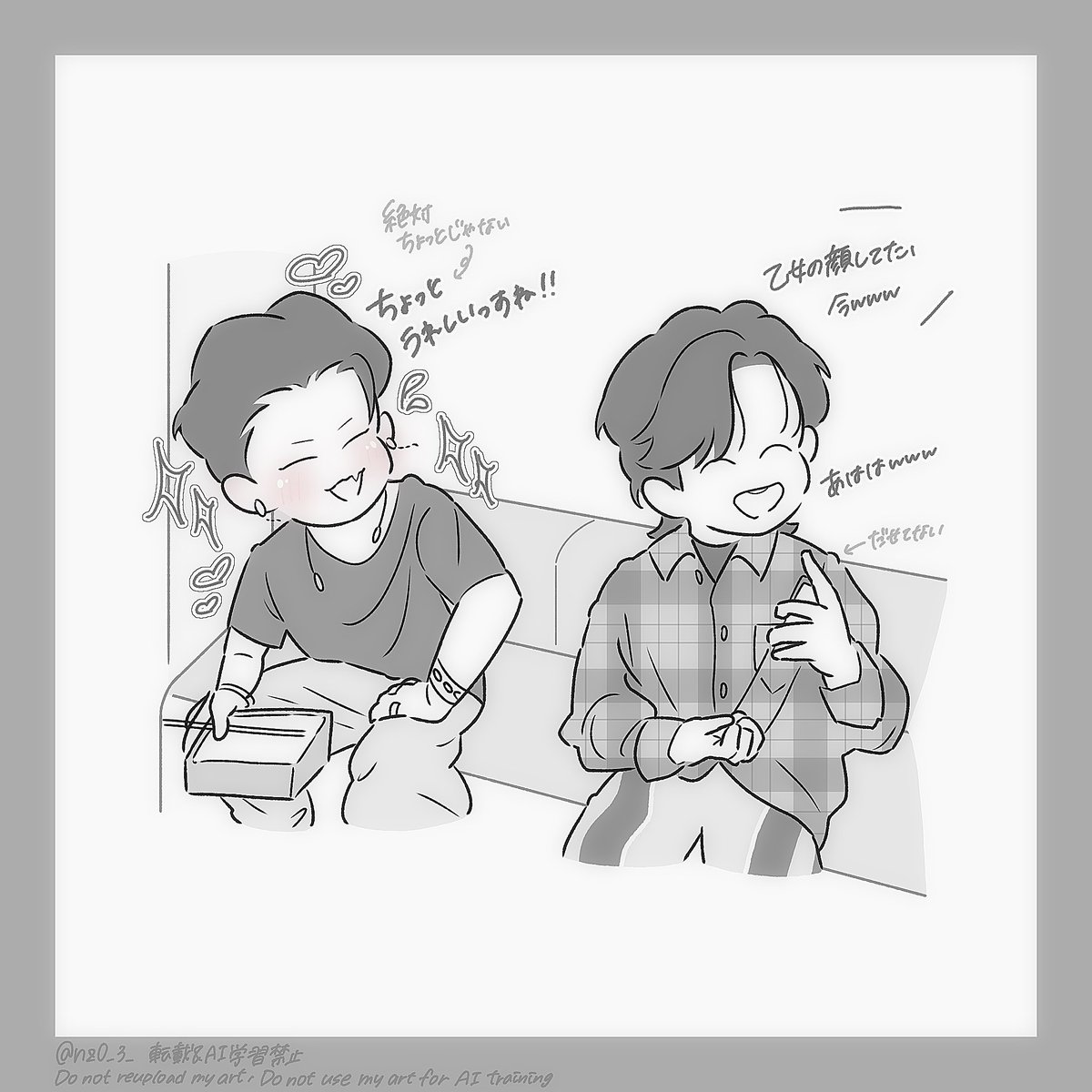 nz0_3_'s tweet photo. 【ZeppワンマンVlog】
ここのYUKIくん＆SHINちゃんが可愛すぎたので描いちゃいました…✍🏻✨️

📍4:40 〜 5:25 の話題 💬
　(イラストの該当部分は5:06 〜 5:18)
🎞 ▶︎ https://t.co/LfSkqT6oWy https://t.co/KpExKG8oOi