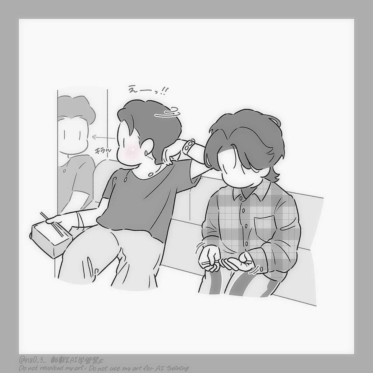 nz0_3_'s tweet photo. 【ZeppワンマンVlog】
ここのYUKIくん＆SHINちゃんが可愛すぎたので描いちゃいました…✍🏻✨️

📍4:40 〜 5:25 の話題 💬
　(イラストの該当部分は5:06 〜 5:18)
🎞 ▶︎ https://t.co/LfSkqT6oWy https://t.co/KpExKG8oOi
