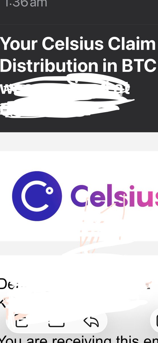 Just received a measly btc payout from good old Celsius - remember them?  Their timing is the Final class act.