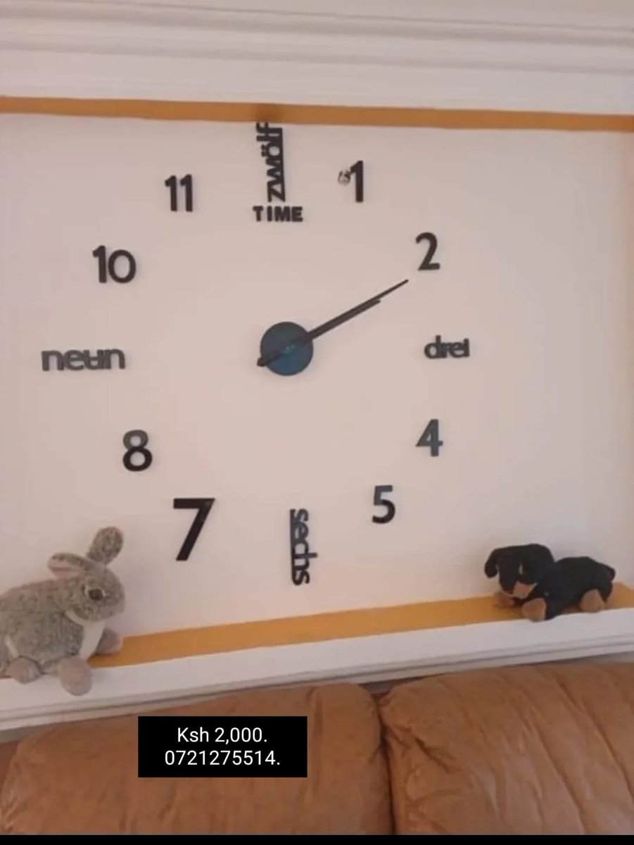 ClasicEquipment's tweet image. Give your home the beauty it deserves with our dual functions 3D wall clocks.

 Perfect for offices, classrooms, event halls and ideal gift items to families and friends. 

Kes 2,000.
0721275514.

#clock #3dclock
#3dclocks #3dwallclock #3dwallclocks