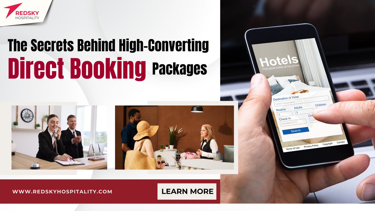 RedSky_H's tweet photo. The Secrets Behind High-Converting #DirectBooking Packages

𝐋𝐞𝐚𝐫𝐧 𝐌𝐨𝐫𝐞
https://t.co/8d9En6Zwzt

#directbookings #BOOKINGS  #article  #hotelindustry  #hotels  #MarketingStrategy https://t.co/HYssXBYfaq