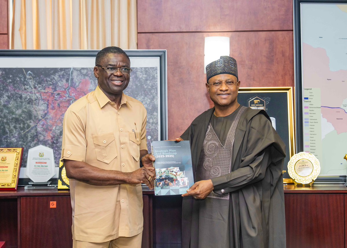 ubasanius's tweet photo. It was with reflective purpose and quiet confidence that I received a high-powered delegation from the National Institute for Sports (NIS), led by its Director-General, Comrade Philips Shuaibu, on a courtesy visit to explore avenues for strategic collaboration in youth development, sports advancement, and institutional capacity building. Our interaction was anchored on a shared conviction that sport, when deliberately invested in, is not merely recreational, but a transformative force for national cohesion, human capital development, and social renewal.
 
I was encouraged by the Director-General’s generous acknowledgement of our administration’s developmental strides, particularly within the sports sector. His commendation of the ongoing total reconstruction of the Ahmadu Bello Stadium, now being rebuilt to meet full FIFA standards, underscored the seriousness of our commitment to excellence and global competitiveness. I also welcomed the Institute’s decision to establish its North West Zonal Office in Kaduna State, a choice informed by our strategic location and the renewed confidence inspired by our developmental trajectory.
 
In receiving the delegation, I commended Comrade Shuaibu for his purposeful leadership and his resolve to reposition the National Institute of Sports as a central pillar of sports development in Nigeria. I reaffirmed our belief that sports serve as a powerful instrument for youth empowerment, social cohesion, discipline, and sustainable economic growth.
 
I highlighted our focused investments in sports infrastructure, including the reconstruction and expansion of the Ahmadu Bello Stadium from 16,000 to 32,000 seating capacity. I also acknowledged that capacity building remains a critical gap in the sector and expressed my satisfaction that the Institute’s presence will help address this need. We wholeheartedly welcome the establishment of its zonal office in Kaduna and will provide a fully furnished facility to support its operations. These achievements are made possible by the peace and stability we have restored across the state over the past two and a half years.
 
Senator Uba Sani, CON
Governor, Kaduna State