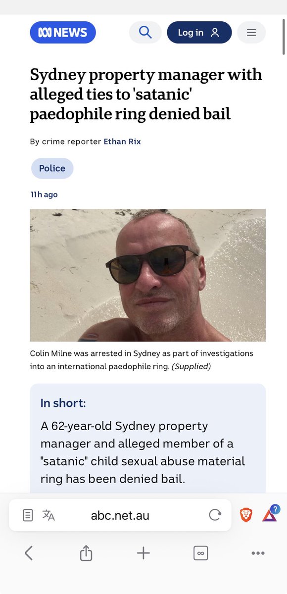111a12io's tweet photo. 🇦🇺04 FEB 2026 | #Australia | #Sydney
“Australian satanic p3d°ph¡Ie network”
New details emerged following the arrests of Colin Milne (62) & David Charles Turner (42), a former police officer.
The investigation identified ~145 individuals linked to this network internationally. https://t.co/DZK2xo5Qnp
