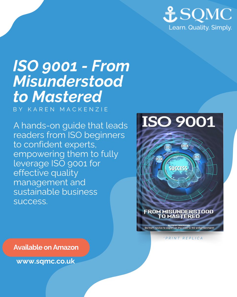 QualityAuditor's tweet image. A practical guide to ISO 9001, helping beginners to experts improve quality, cut costs, boost profits, and turn compliance into advantage.

Get your copy today: 

amazon.co.uk/ISO-9001-Misun…?

#bookguide #quality #sqmc #iso