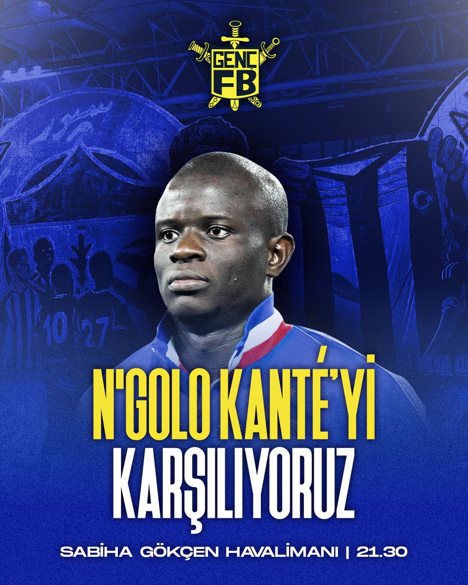Yeni transferimiz N’Golo Kanté’yi karşılıyoruz!

Transferimiz bugün saat 21.30’da Sabiha Gökçen Havalimanı – Genel Havacılık’a iniş yapacaktır.

Transfer süreci boyunca kararlılığı, profesyonel duruşu ve güçlü iradesiyle öne çıkan N’Golo Kanté’ye, Sarı-Lacivert ruhu ilk anda