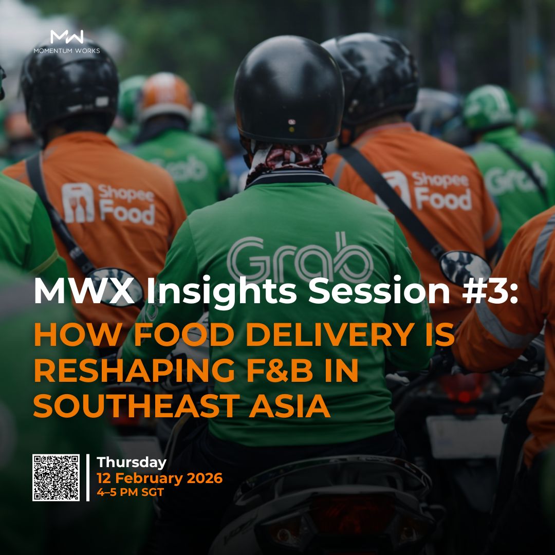momentumasia's tweet image. 🍽️ Food delivery is nearing 30–40% of F&amp;amp;B sales in parts of Southeast Asia. What changes when delivery becomes infrastructure for F&amp;amp;B?

Join MWX Insights Session #3 to find out (12 Feb, 4–5pm SGT).

Link in comments.

#FoodDelivery #SoutheastAsia #FNB #MomentumWorks #MWXInsights