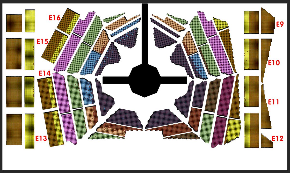 นั่งทำผังรวมอยู่แล้วเกิดความเอะใจ บัตร 3000 วางระบบสลับกันไหมอะ
E9 E10 E11 E12 สลับกับ E13 E14 E15 E16
ส่วน E5 E6 E7 E8 ไม่แน่ใจ แต่แถวมันเยอะแปลก ๆ ไม่เหมือนฝั่งซ้าย
#GDRAGON2026inBKK