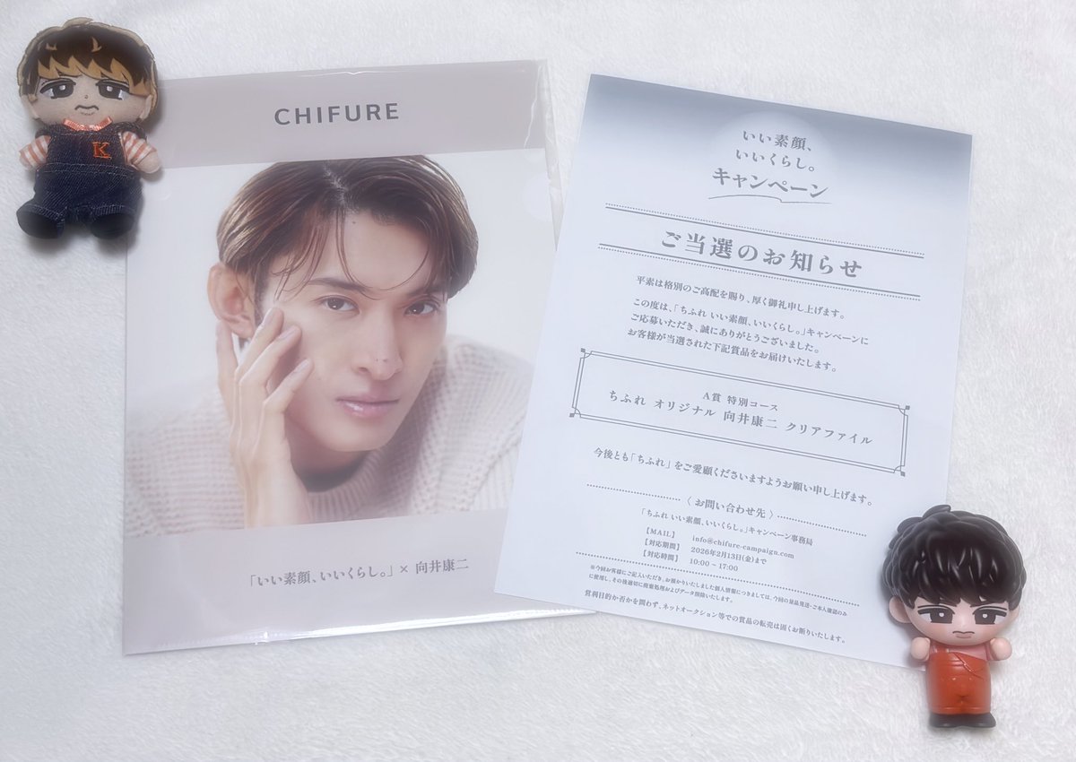 ちふれさんからめためた素敵なものが🥹🧡 康二くんのクリアファイル