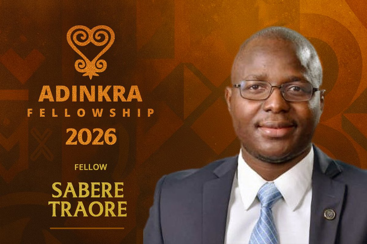 Introducing Sabere Traore, ADINKRA Fellow 2026 (Burkina Faso / Switzerland). Global health specialist advancing Universal Health Coverage. WHO advisor on health financing and systems reform, supporting African governments to expand equitable access to quality care.