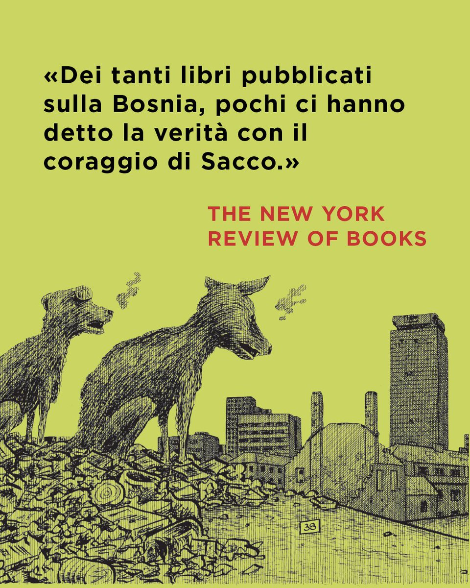 Mondadori's tweet photo. Le tre opere raccolte in "Bosnia" di Joe Sacco offrono uno sguardo unico su una delle più atroci tragedie che abbiano colpito l’Europa dal Dopoguerra. Le illustrazioni danno un volto umano ad azioni inumane. Ora in libreria e online. https://t.co/5LG0ZMmpLD