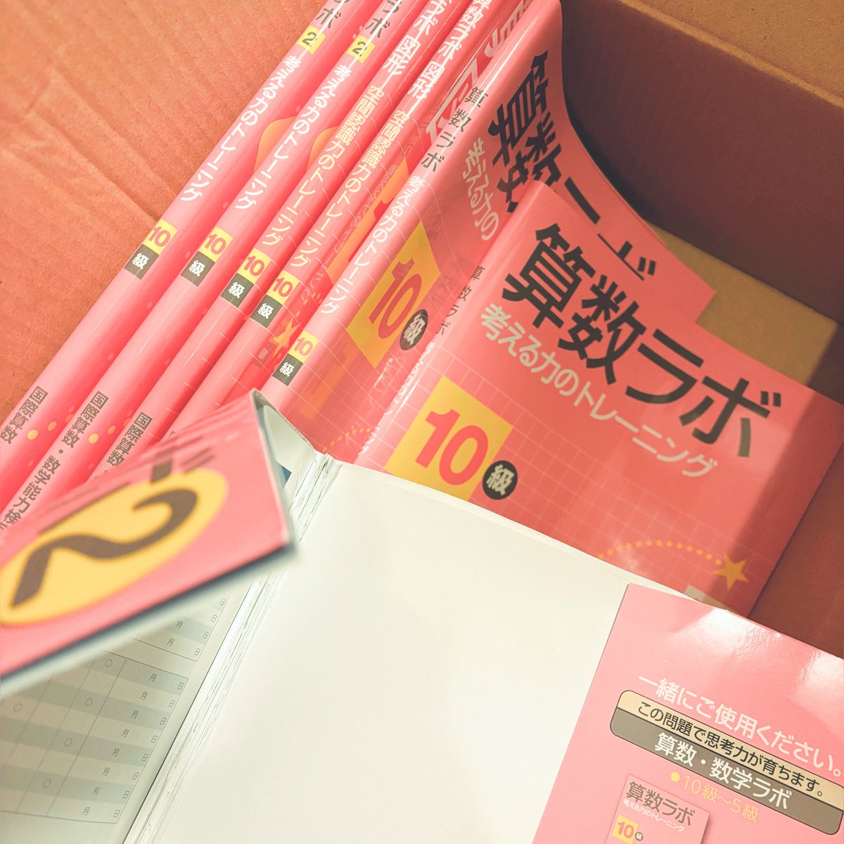 算数ラボ10級』のシリーズ3冊について, 2セット(合計6冊)分を買い足