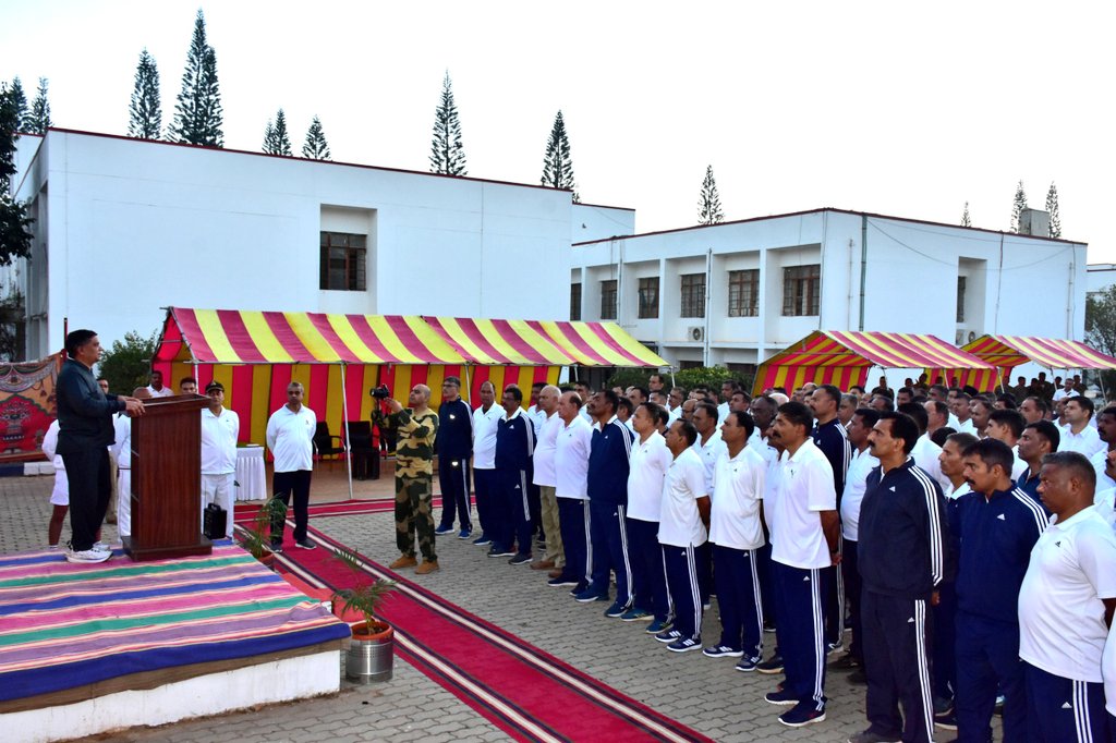 "United by Unique"
On #WorldCancerDay, a walkathon was organized at this Institute to raise awareness about cancer prevention and healthy living. Sh Dinesh Kr Yadav, IPS, IG #CEDCO #BSF flagged off the walkathon. Officers, Staff &amp; Trainees participated with great zeal and energy.