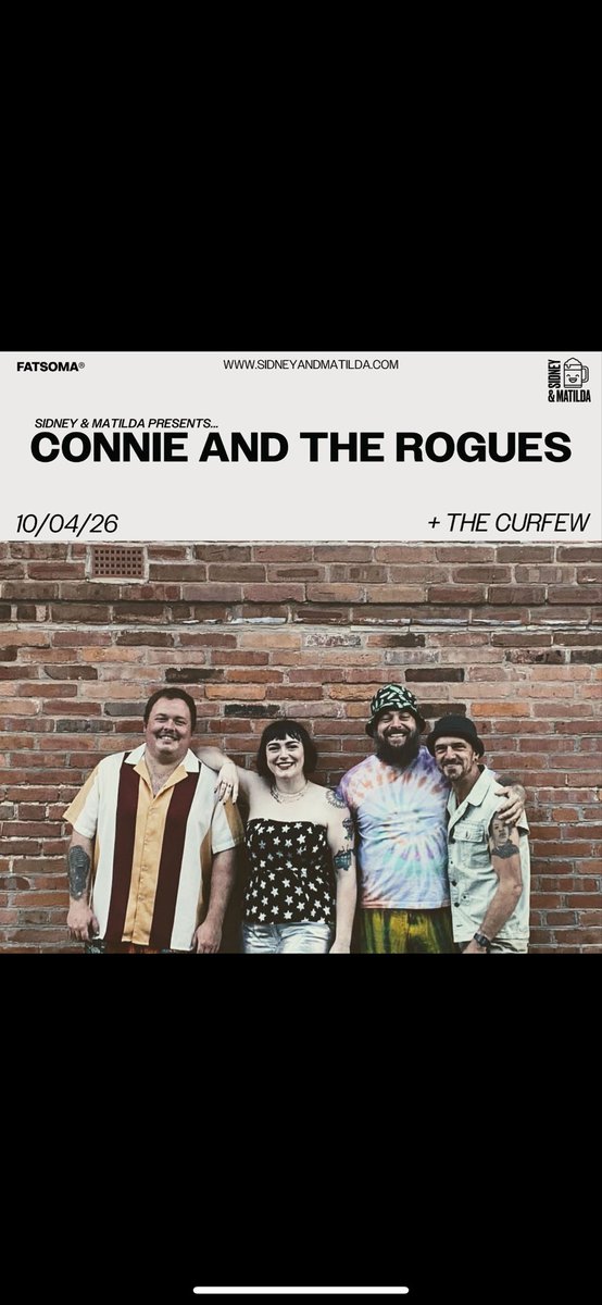 Come see our headline gig at Sidney and Matilda in Sheffield! All original music for the first time for us 🎸

Tickets: fatso.ma/3dA2