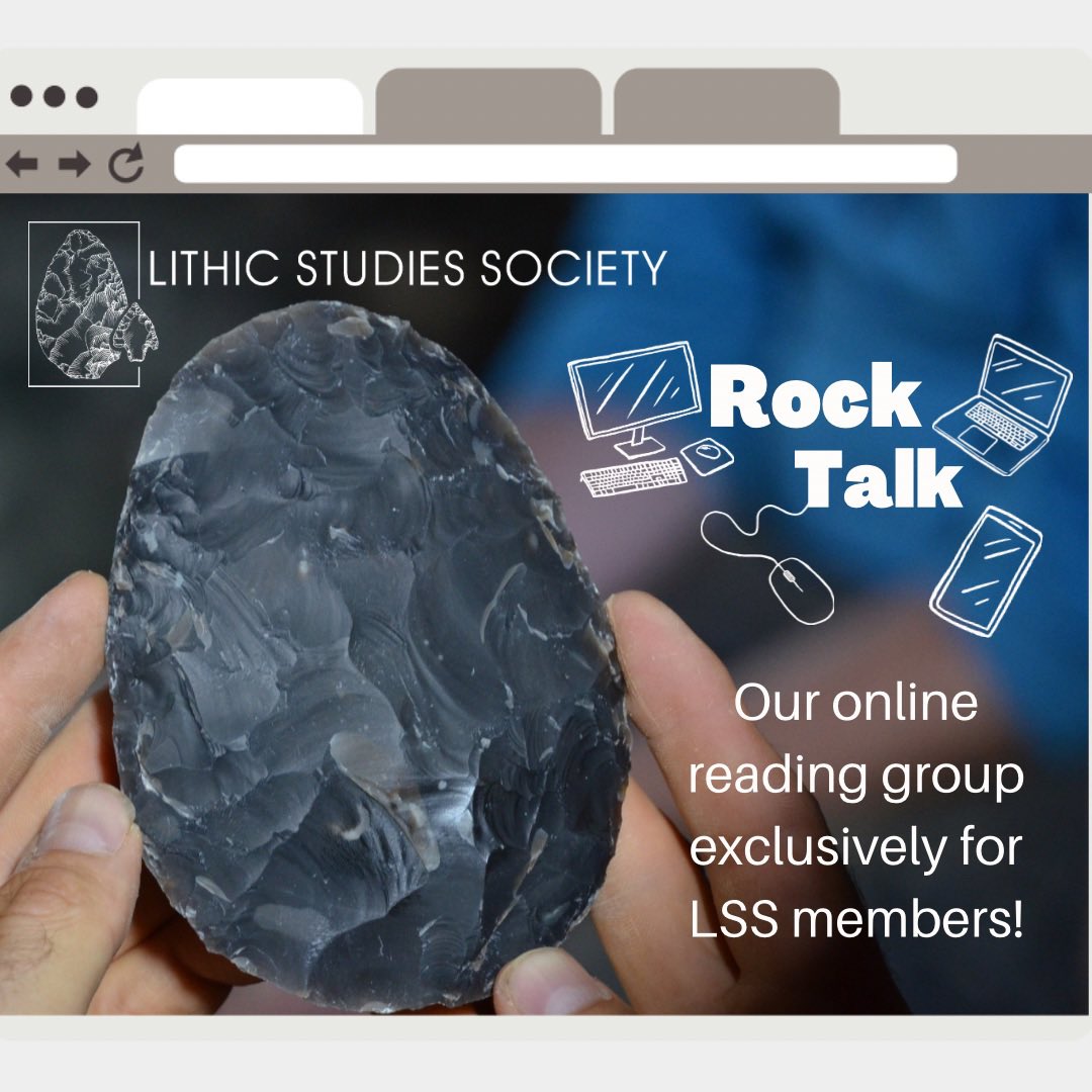 LithicSociety's tweet photo. 🪨Being a LSS member means you get exclusive access to events, our community and our online reading group Rock Talk. 

Held once a month, this welcoming and engaging group is a great chance to network.

Join the LSS to attend at https://t.co/O4okB3RIi7 https://t.co/zD5i9mQfDd