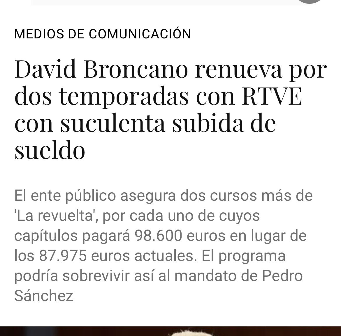 Queréis que RTVE renueve a Broncano y que Barbacid cure el cáncer de páncreas y las dos cosas no se puede