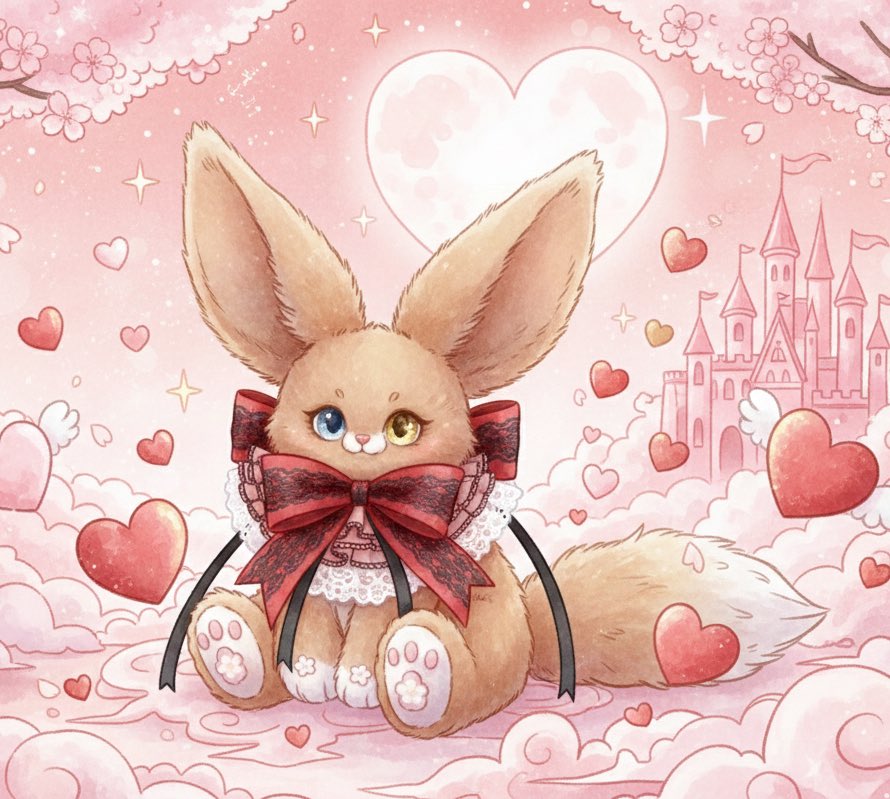 こんばんは❣️✨️ ヤフオクにてバレンタインケモノ双子の子のおうち