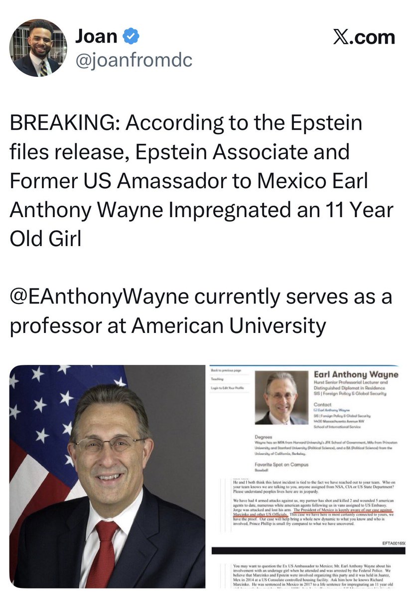 American University professor. Fire him!