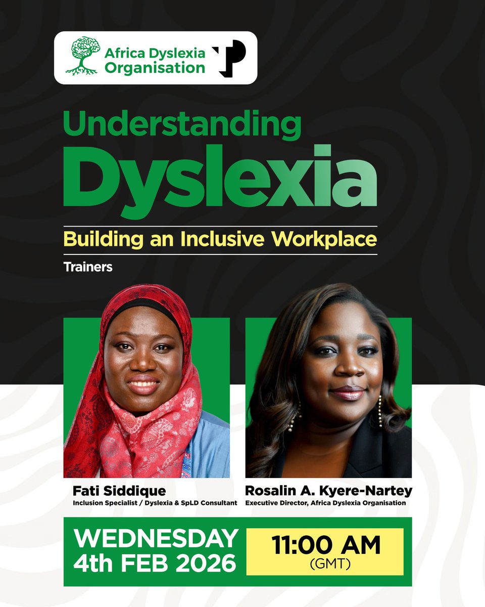 AfricaDyslexia's tweet photo. Today we’re delivering a corporate training with our CSR partner TP.
Grateful for TP’s continued support since 2024 in advancing neurodiversity and inclusive workplaces.
#CSRPartnership #NeurodiversityAtWork #Dyslexia #InclusiveWorkplaces #Africa https://t.co/214SEosjL2