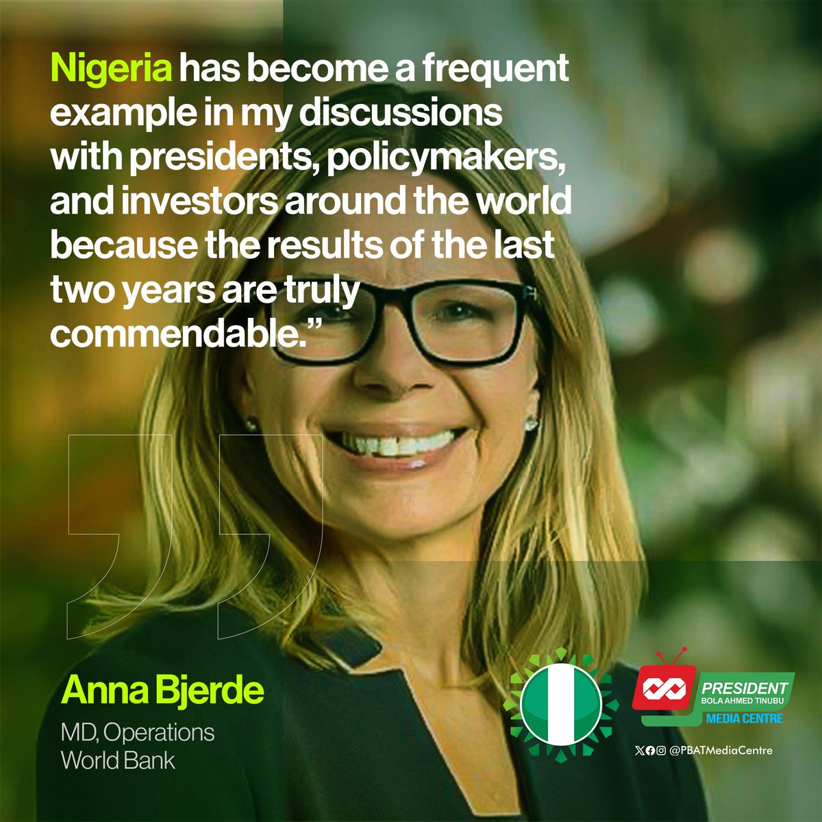 Solid praise for Nigeria’s ongoing reforms from the stables of the World Bank. 👏🏽👏🏽👏🏽