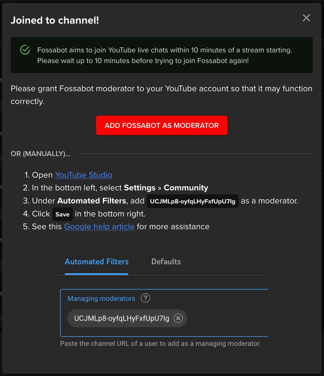 Fossabot tweet media