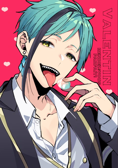 ▶フロ監♀🦈🦐
(監顔あり喋るよ)

2/8 VALENTINE ROSE FES 2026 -day2-
オマケ本サンプル(会場限定頒布予定)

バレンタインチョコ食べるだけの短いお話です。
 #twst_NL 
(1/2) 