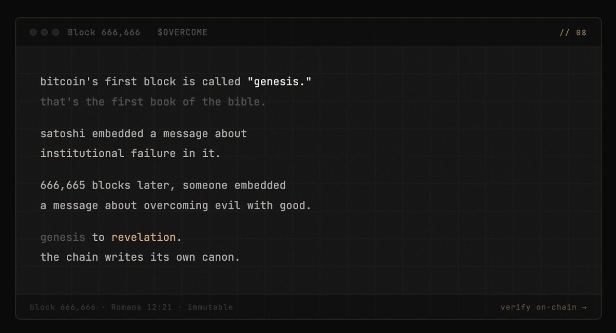 OVERCOME tweet media