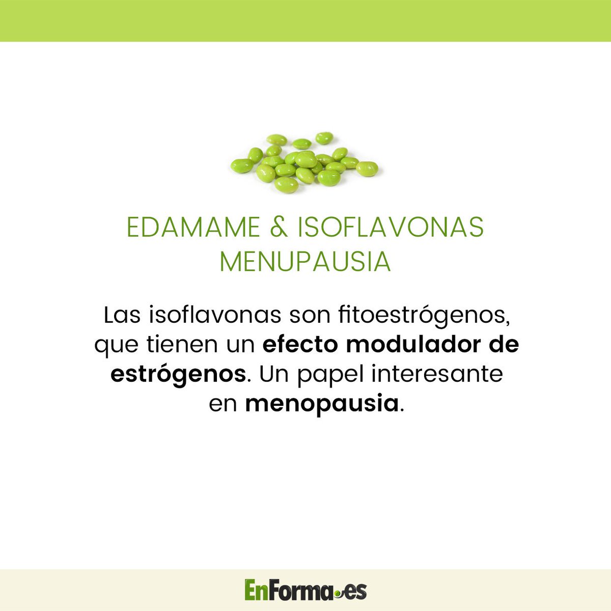 enforma_fitness's tweet photo. 🫛Los #EDAMAMES aportan #ISOFLAVONAS, unos compuestos naturales que tienen una estructura similar a los #ESTRÓGENOS, ayudan a amortiguar los efectos de su descenso en la #MENOPAUSIA, como los sofocos.
DESCUBRE: Cómo consumirlo? En qué porción?
👉https://t.co/CUtTtfVZfs https://t.co/pWPjY83fXq