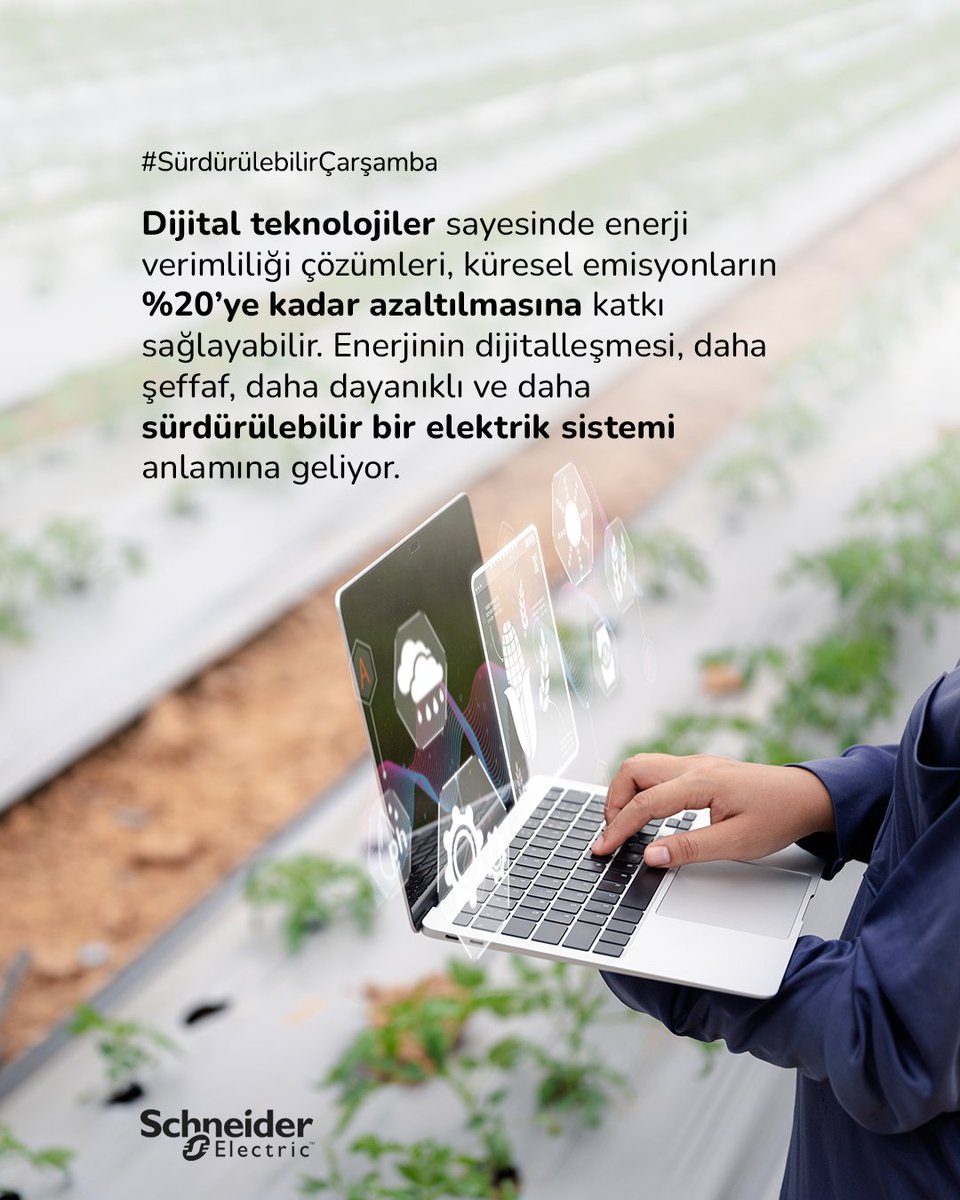 Dijital teknolojiler, enerjiyi daha verimli yönetmenin anahtarını sunuyor.

Akıllı ve dijital enerji çözümleri; tüketimi görünür kılarak, kayıpları azaltıyor ve küresel emisyonların %20’ye kadar düşürülmesine katkı (cont) spr.ly/l/6010hyzHg