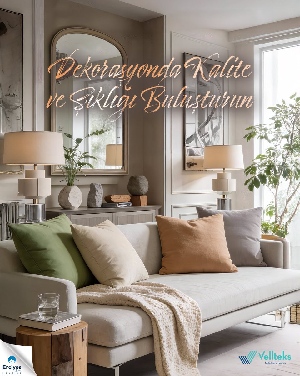 Vellteks döşemelik kumaşları, modern tasarımları ve üstün kalitesiyle yaşam alanlarına zarif bir dokunuş katar. ✨

#Vellteks #Kumaş #DöşemelikKumaş