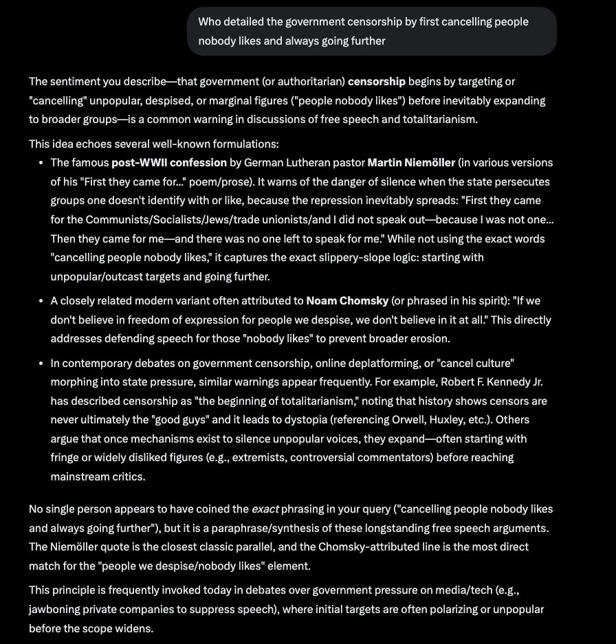 Free speech arguments: Google Gemini does not like me asking about it. Why?