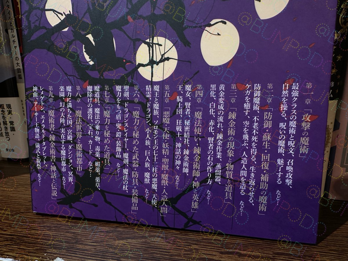 これは手に取らずにはいられない…

呪術！
魔術＆錬金術！

玄光社さんの『創作のための用語辞典』シリーズが入荷しました。読み物としても単純に面白いし、創作畑の方には便利な本かもしれません。(表紙イラストもかっこいい)