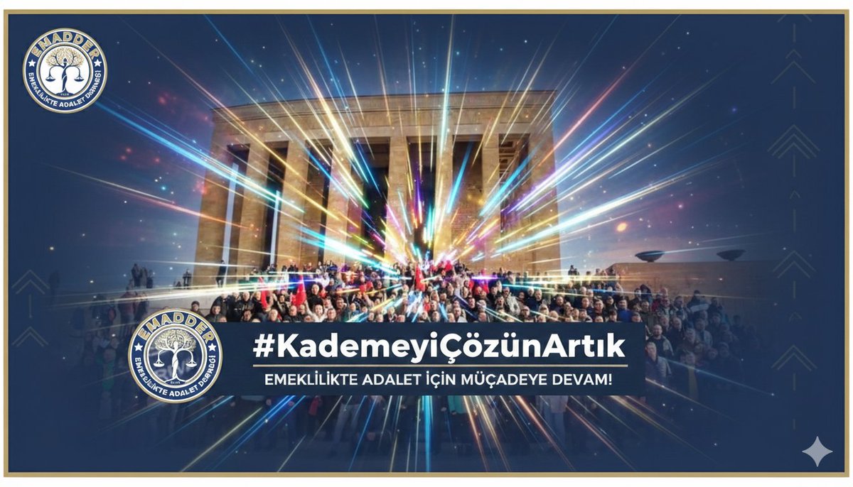 xhakanx37's tweet photo. Haklı davamızın arkasındayız❗️

 🇹🇷 Emeklilikte adalet bekleyen milyonların sesi artık duyulmalı✊️

Kademeli emeklilik bir lütuf değil, haktır! ⚖️🤝

​Vakit tamam, mağduriyet son bulsun‼️👇
​#KademeyiÇözünArtık 📢⏳🔥 https://t.co/xZPfXjXSPs