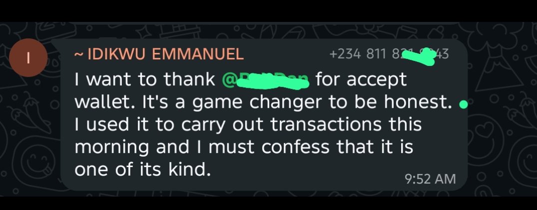 Accept Wallet tweet media