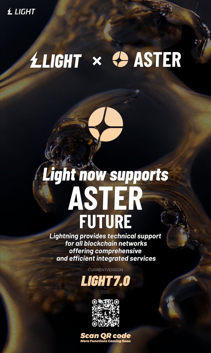 📢 LIGHT × ASTER
Lightning now supports ASTER contract trading
🔗llkkz.net