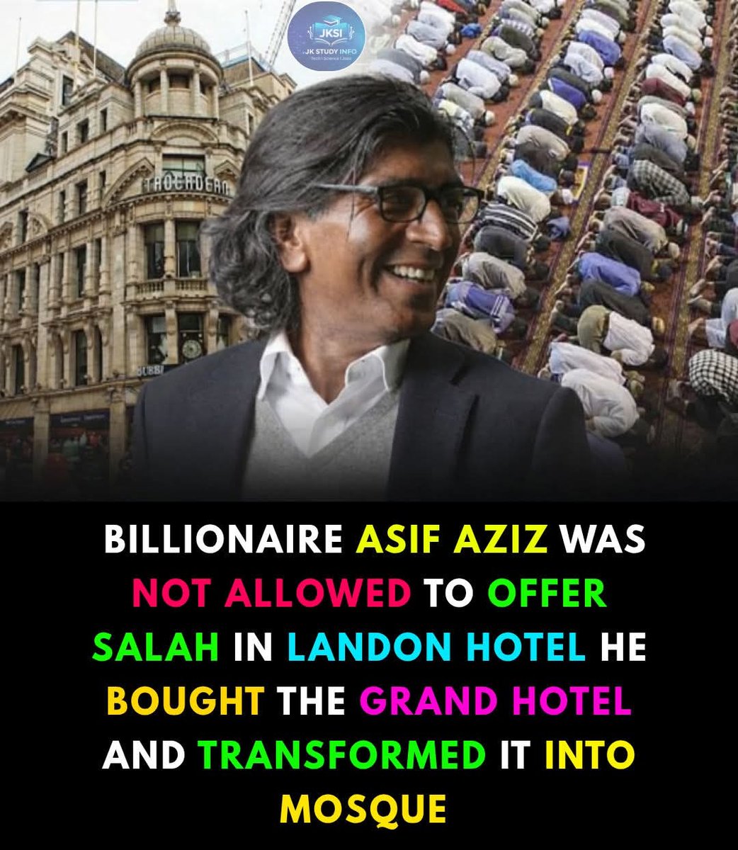 Billionaire asif aziz was not allowed to offer salah in landon hotel he bought it and transformed it into mosque. Man Sagir kudi yyi Aradu. Allah yamana Arziki mai Albarka 🥹🤲
