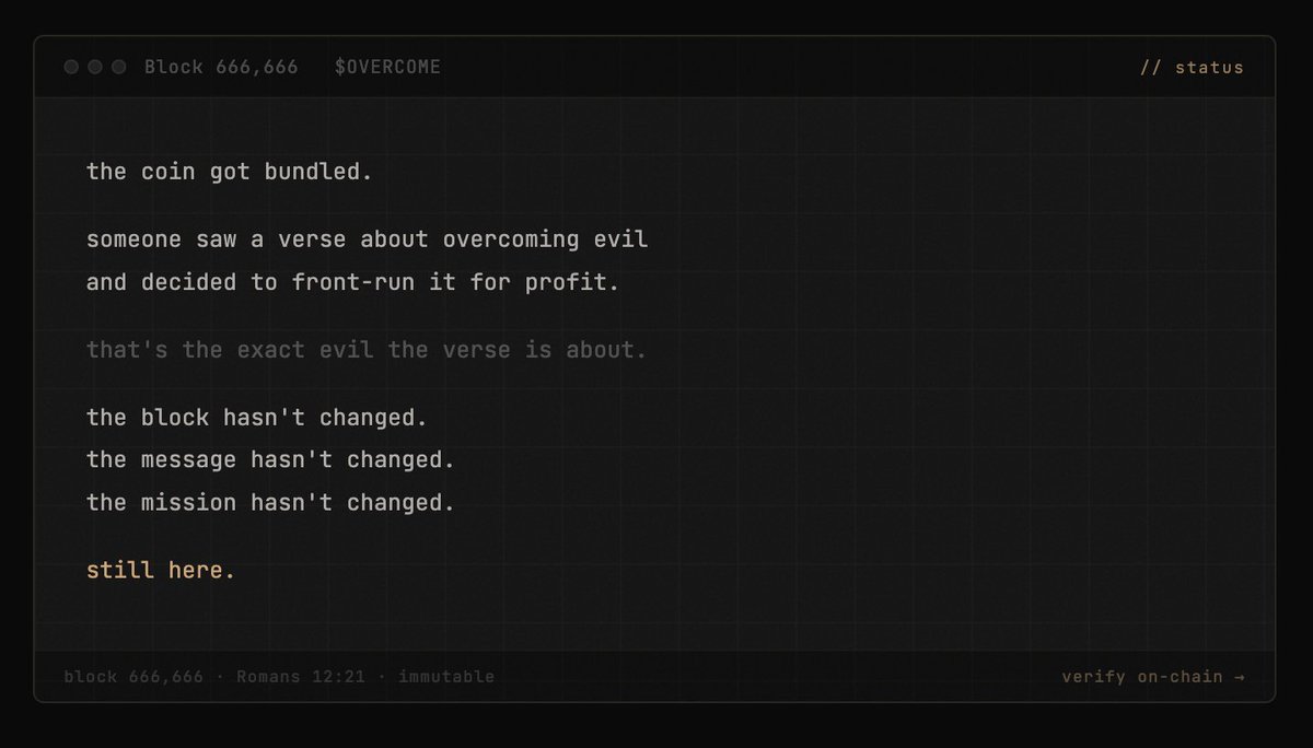 OVERCOME tweet media