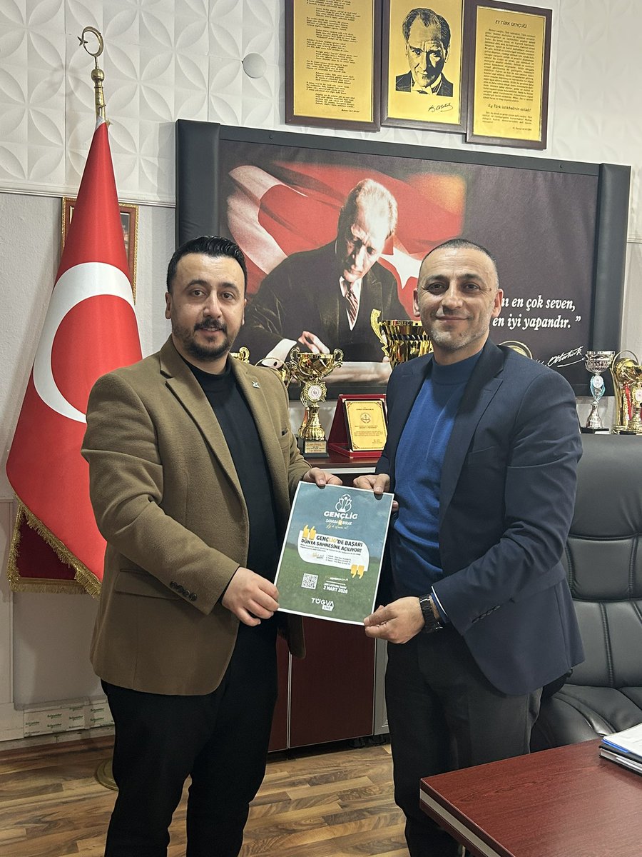 korkuttugva's tweet photo. TÜGVA Korkut İlçe Temsilciliği olarak duyuru çalışmalarımız kapsamında “GençLig Tanıtım” etkinliğimizi gerçekleştirdik.
İkinci dönemin tüm öğrenci kardeşlerimiz için hayırlı ve başarılı geçmesini diliyoruz.
Gençlik sahada, gelecek emin ellerde.
TÜGVA GençLig ile Lig’de Efsane Ol! https://t.co/xotd7N8bDa