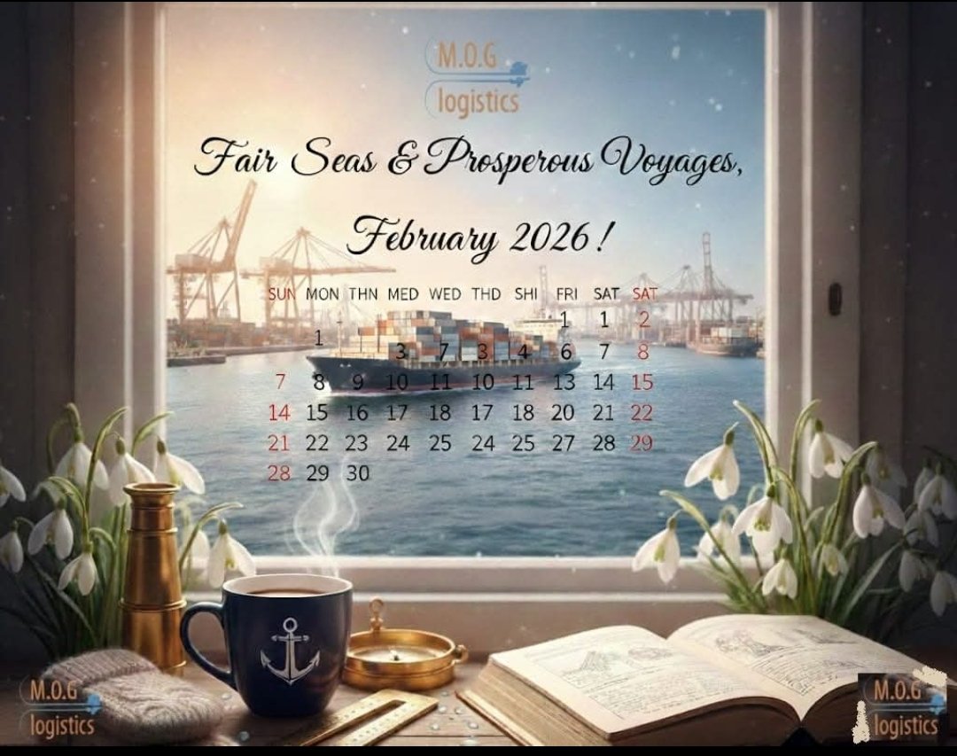 MOGLogisticsTr1's tweet photo. “Until you have the courage to lose sight of the shore, you will not know the terror of being forever lost at sea.” Charles Cook
  #since2004 #moglogisticstradeltd #freightforwarding  #February2026 https://t.co/mwa3h88XGl