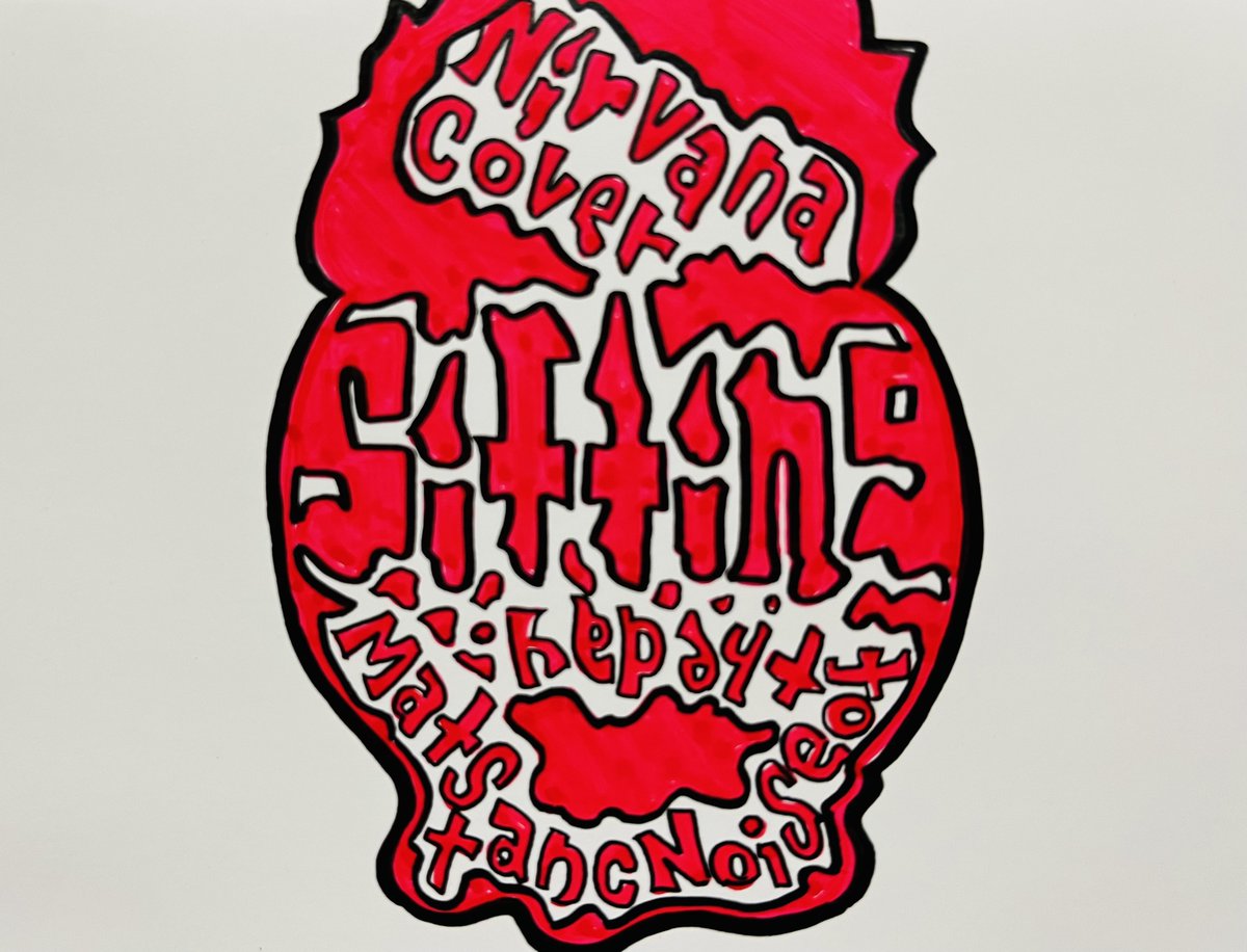 ryu0315m's tweet photo. Nirvana cover Sifting doodle image [re-up]
#Nirvana #bleach #sifting #cover #drawingart #doodleart #illustrationart  #logodesign #lettering https://t.co/kdLOEANmq0