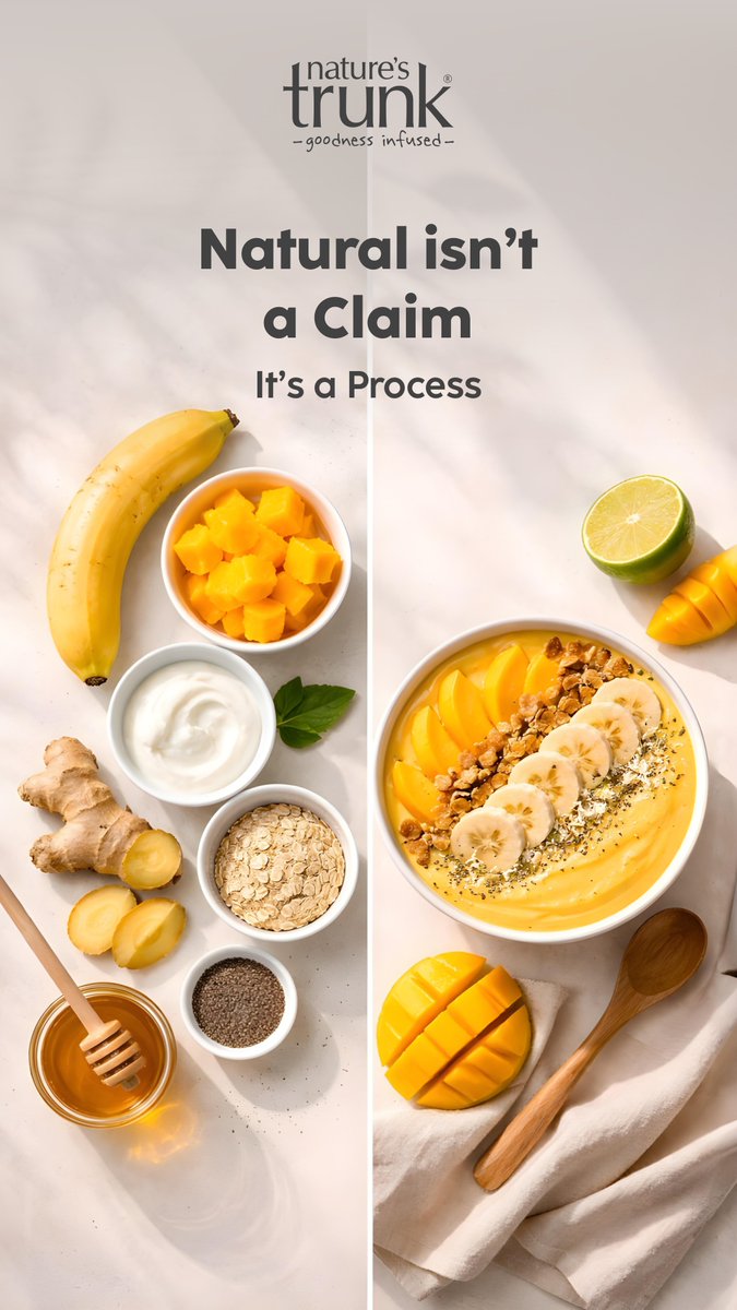 Natures_Trunk's tweet photo. Natural food isn’t a sticker.
It’s the process: slow cooking, clean ingredients, fewer interventions.
When you respect process,
taste improves—and trust builds.
#BrandValues #CleanFood https://t.co/dRRXqJgNlW