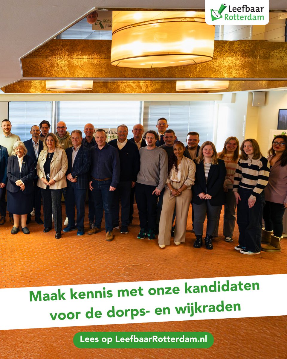 𝟳𝟭 𝗸𝗮𝗻𝗱𝗶𝗱𝗮𝘁𝗲𝗻 𝘃𝗼𝗼𝗿 𝗱𝗼𝗿𝗽𝘀- 𝗲𝗻 𝘄𝗶𝗷𝗸𝗿𝗮𝗱𝗲𝗻!

Op 18 maart zijn er maar liefst 71 kandidaten voor de dorps- en wijkraden die voor Leefbaar Rotterdam aan de slag willen in 29 wijken. 

Nieuwsgierig naar alle kandidaten? ⬇️ 
leefbaarrotterdam.nl/nieuws/kandida…