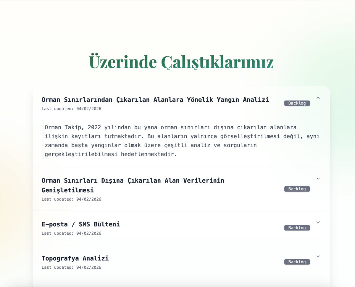 OrmanTakip's tweet photo. Biz ormanları takip ederken siz de bizi takip edin. Orman Takip olarak ne üzerinde çalışıyoruz, neyi 'takip' ediyoruz daha yakından görün.