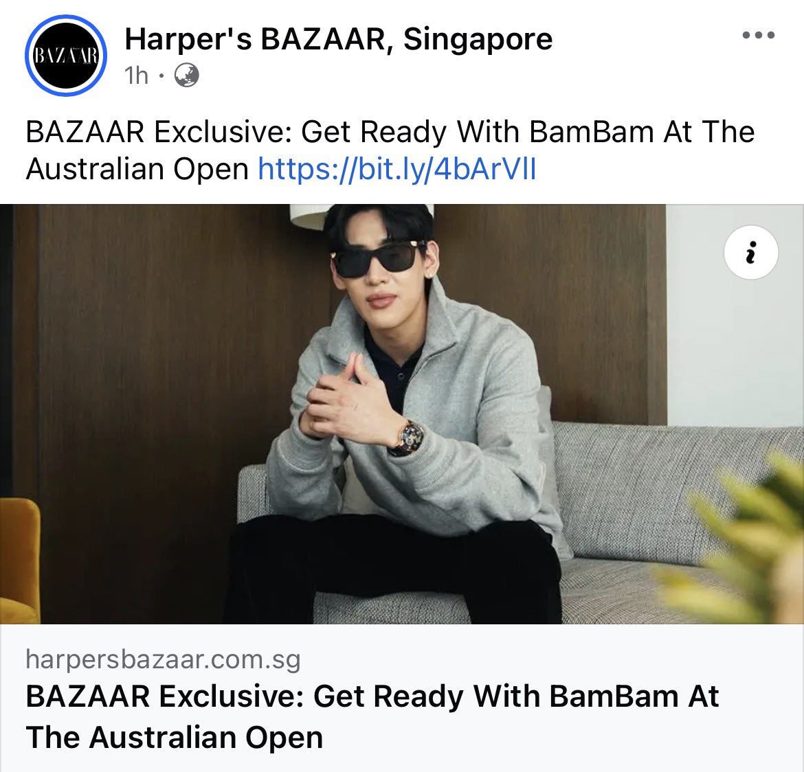 BamBamBooster's tweet photo. 260204 | Harper's BAZAAR, Singapore Facebook 

BAZAAR Exclusive: Get Ready With BamBam At The Australian Open https://t.co/3JqTM2tC4x

#BamBamxLVatAO2026 #AO26
#harpersbazaarsg #LouisVuitton 
#BamBam @LouisVuitton @BamBam1A https://t.co/5nZWkobnMN