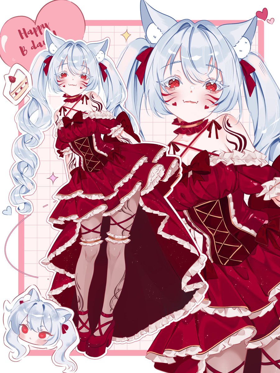 Happy B-day to the cutest vampire 🎀💗
Dressed in red, full of love, and extra adorable today ✨

#19thVeritasContest