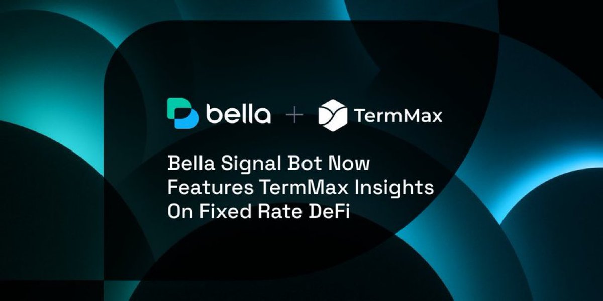 Yeni işbirliği: Bella × <a href="/TermMaxFi/">TermMax | Fixed Rate Borrowing & Lending</a> 📣

TermMax'ı Bella Research Bot'ta entegre etmekten heyecan duyuyoruz. Artık kullanıcılar sabit oranlı DeFi'yi, zincir üzerindeki vade yapılarını ve ortaya çıkan RWA dönemi altyapısını kolayca keşfedebilirler.

Daha fazla protokol bilgisi ve
