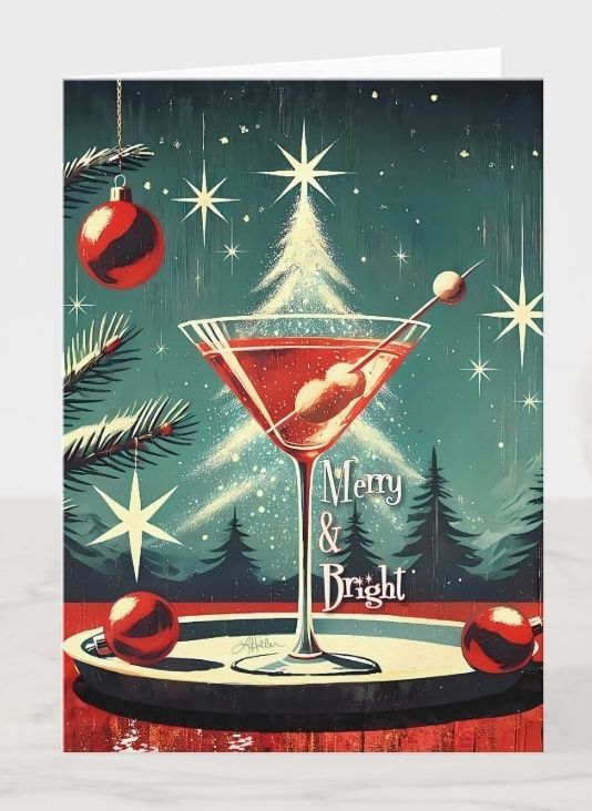 LeeHillerDesign's tweet image. 🔴❄️🎄🍸🎄❄️🔴
Retro 50s Merry &amp;amp; Bright Snow Flurry #ChristmasTree Cranberry Martini #greetingcards
Item: zazzle.com/retro_50s_snow…

#martini #cocktailhour #midcentury #Retro #Christmas2026 #Christmas #christmascards

Merry &amp;amp; Bright Collection: zazzle.com/collections/11…