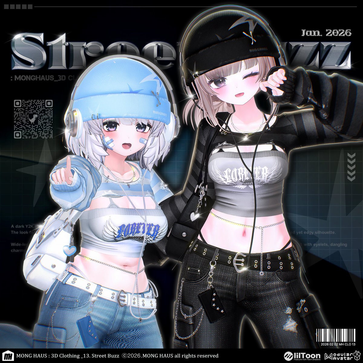 MONGHAUS_vrc's tweet image. 🎁 MONGHAUS 新作 RP EVENT 🎁
Street Buzz🎧
🔗 monghaus.booth.pm/items/7946665
⏰ ～ 2026.02.06 PM 6:00

@MONGHAUS_vrc フォロー＆RP
👉 抽選で3名様に FULL PACK をプレゼントいたします！

💖 BOOTH「スキ❤️」
 100件ごとに当選者＋1名追加！

------------------------------------

@MONGHAUS_vrc…