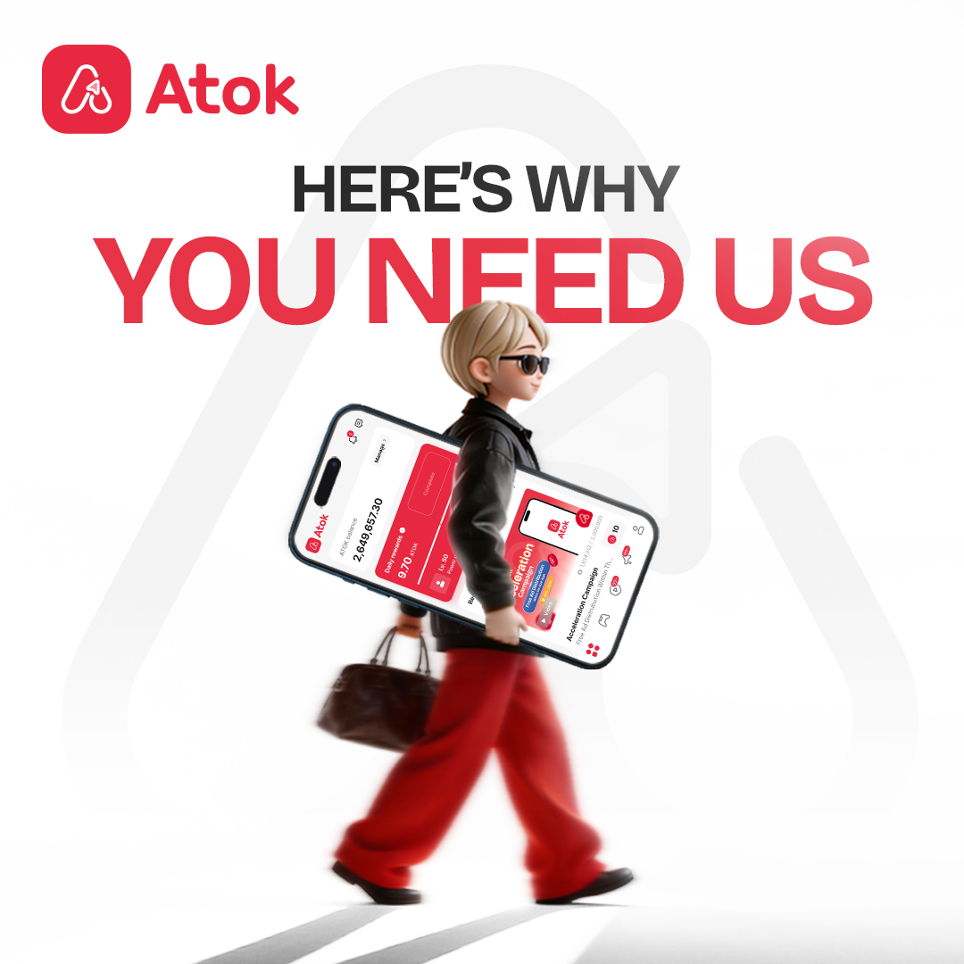 💡 Here’s Why You Need Atok

In a world where attention is constantly taken, Atok is built to give value back.

We turn everyday actions into real rewards. We transform attention into ownership.

We help users and projects grow together, with real engagement, not empty